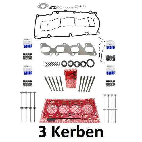 Gasket set notches bolts - set,