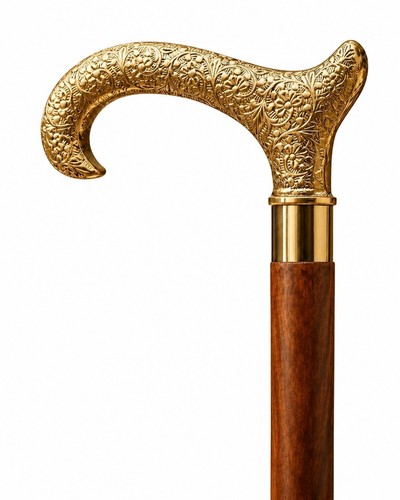 Luxury brass floral derby - brass,
