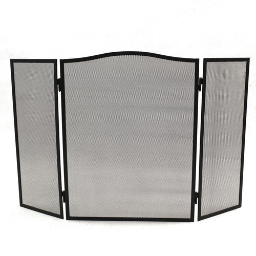 Black folding panel steel - folding, 3-panel