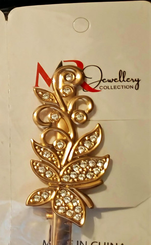 Gold tone flower - gold, pin