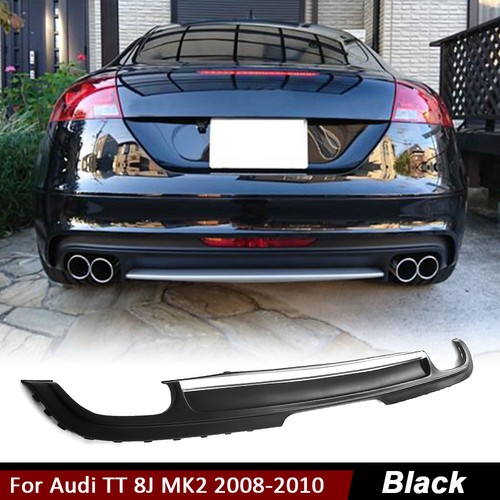 Black rear bumper diffuser lip - rear,