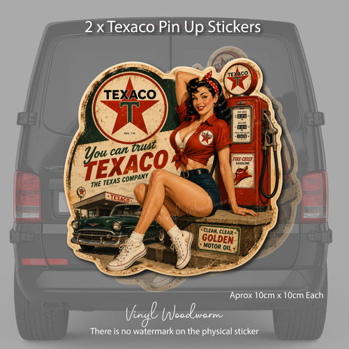Texaco vintage pin up - 2,