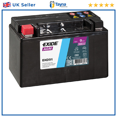 Exide ek091 agm car - agm, battery