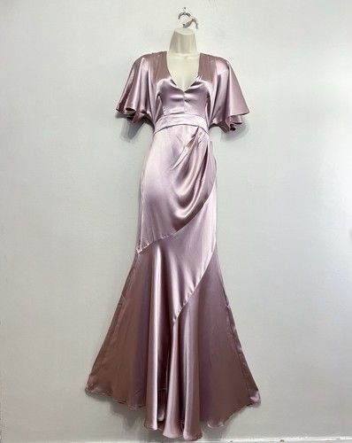Asos dusty pink satin - satin, neck