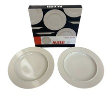 Alessi La Bella Tavola Dinner Plates Set of 2 Designer Ettore Sottsass
