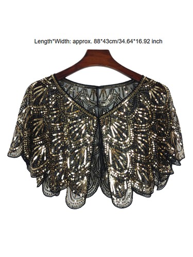 Women sequin shawl wraps - uk,
