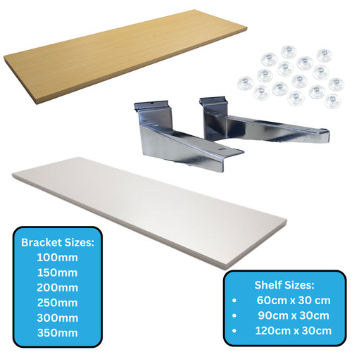 Wooden shelf brackets - wooden, (pair)