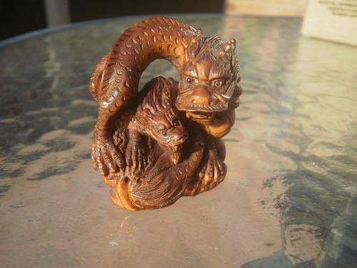 Hand carved wood - hand, netsuke