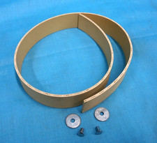 NEW TRIUMPH TR6 WASHER BOTTLE BRACKET STRAP & RIVETS.