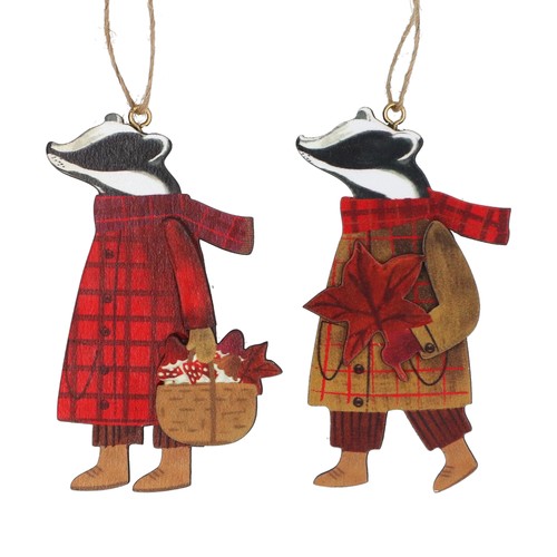 Gisela graham badger ornaments - graham,