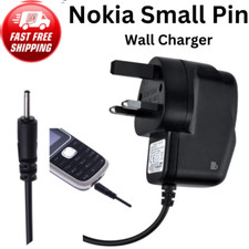 NEW WALL CHARGER FOR NOKIA SMALL PIN C1 00,C2 01,C3 01,C5,C6,E50,E51,E61,E61i,,