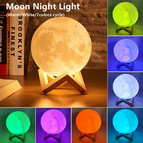 Moon lamp night - moon,
