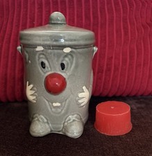Vintage Dusty Bin Money box 1980’s Original 321 Ceramic with Stopper