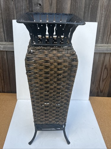 Vintage woven willow metal - vintage, &