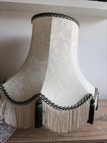 Vintage cream green - green, tassel