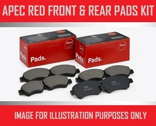 APEC RED FRONT AND REAR BRAKE PADS FOR SEAT ALTEA/ALTEA XL 1.2 TURBO 2010-