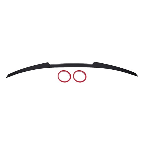 Black trunk wing spoiler - black,