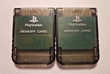 1 x Sony Playstation PS1 Official Smoke Black Memory Card