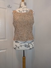 Ronald Joyce After Six  Vintage Designer Women's Beaded Top Size 14