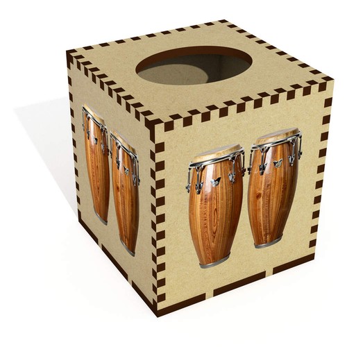 Conga drums square tissue - drums',