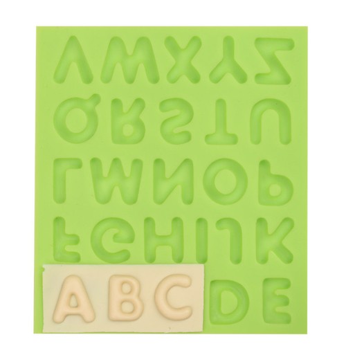 Silicone alphabet mould - silicone,