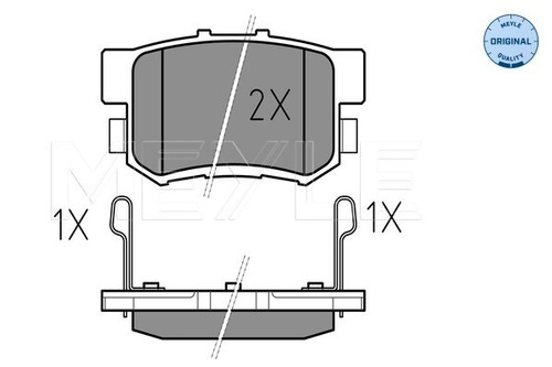 New brake pad set disc - new,