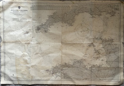Vintage admiralty chart 2649 - chart,