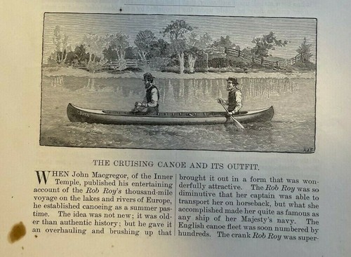 1880 cruising canoe - canoe, and