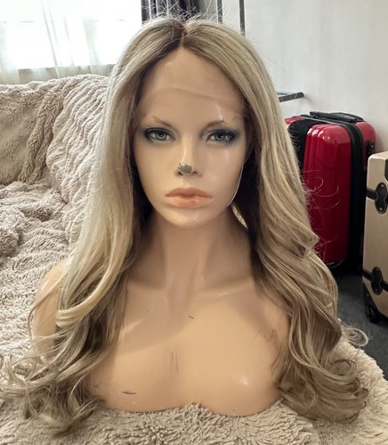 Ash blonde rooted full - 22”ash,