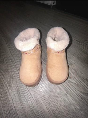 Zara girls beige faux - zara,