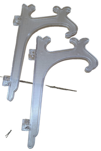 Clear plastic plate - plate, stand