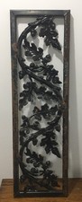 Antique Heavy Cast iron Oak Leaves Acorn Railing Piece 35 X 10-1/2