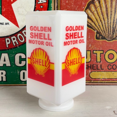 Golden shell motor oil - shell, square