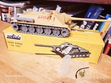 NICE SOLIDO #208 CHAR RUSSE "SU 100" TANK  W/ BOX  made in FRANCE