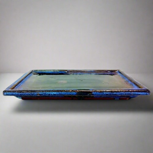 23cm glazed bonsai pot drip - bonsai,