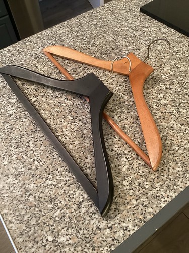 Vintage wooden coat - wooden, hangers