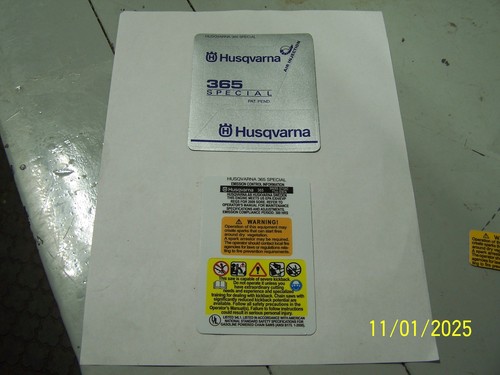 Husqvarna chainsaw model 365 - model,
