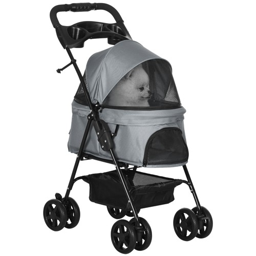 Pawhut pet stroller foldable - pawhut,