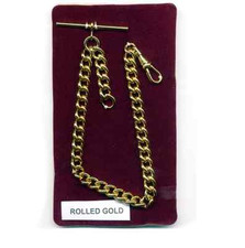 Albert Chain Solid Rolled Gold