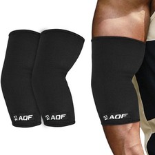 AQF Elbow Sleeves for Weightlifting Powerlifting Bench Press Elbow Support Pair