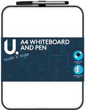 A4 Whiteboard & Pen Dry Wipe Eraser Pen Fixing Pads White Board 33x22cm