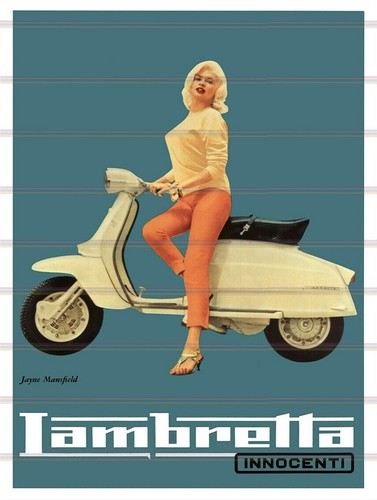Lambretta retro vintage - retro, metal