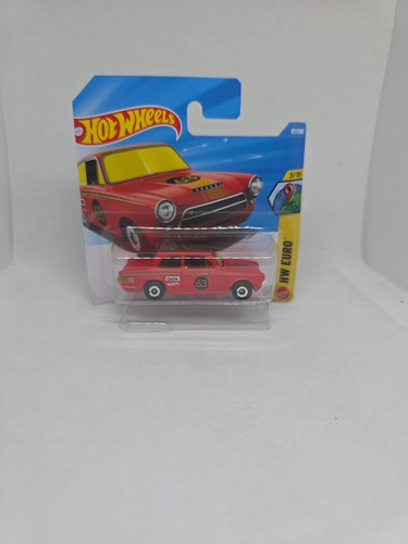 Hot wheels lotus cortina - hot, red