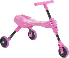 Scuttlebug Butterfly 3-Wheel Foldable Ride-On Tricycle for 1+ Year Old Boys and
