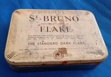 Vintage Ogdens St Bruno Flake Tobacco Tin Empty