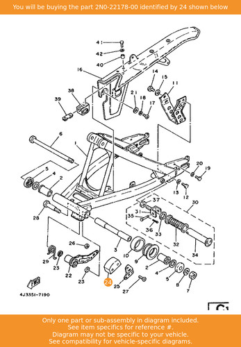 Yamaha tensioner 2n0 - yamaha, 2n0-22178-00
