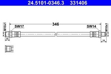 Brake hose 5101 0346 - brake,