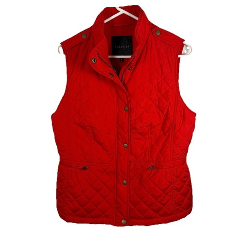 Talbots red quilted - talbots,