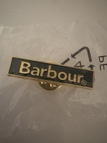 Barbour green enamel pin - green,