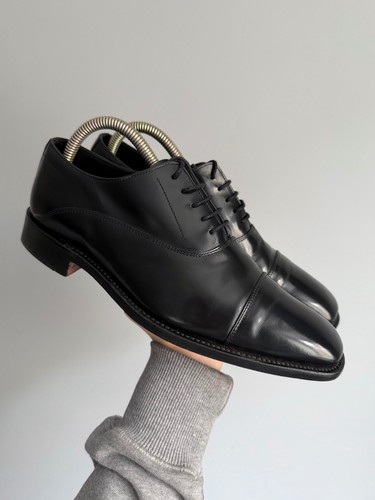 Loake cagney black leather - loake, cap